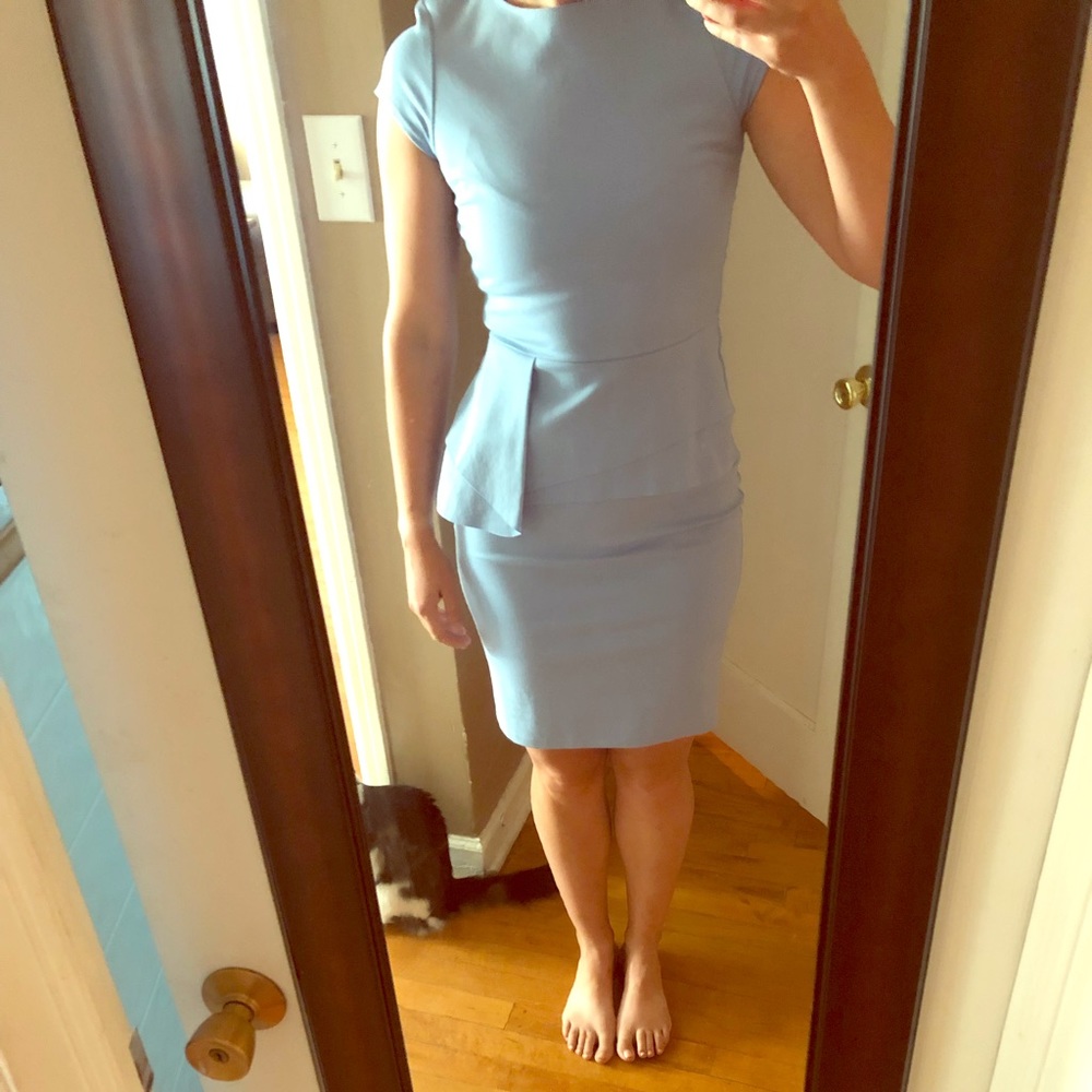 Light blue business dress